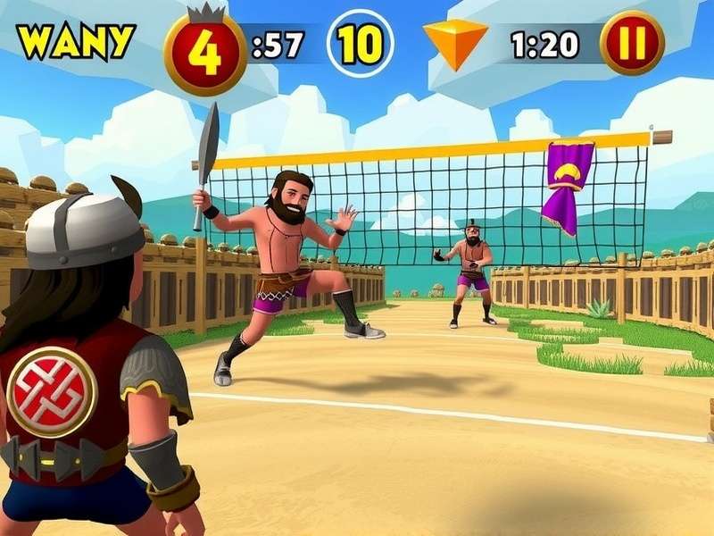 Volley Viking Kings Gameplay Screenshot